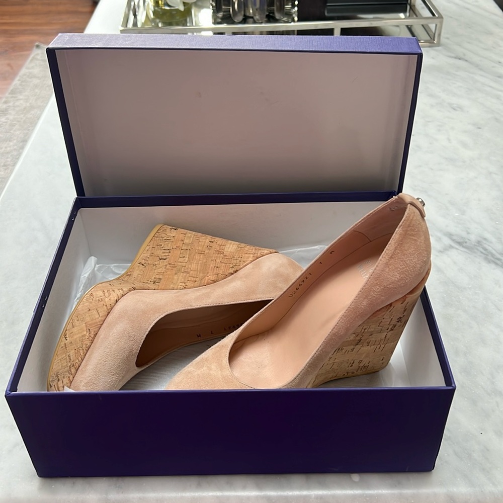 New Stuart Weitzman wedges size 37